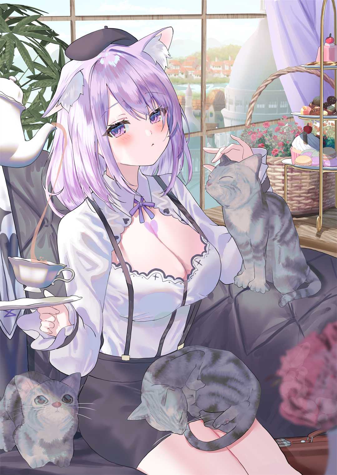 【P站画师】兽耳 猫娘？狠狠赞一个日本画师じんべい的插画作品