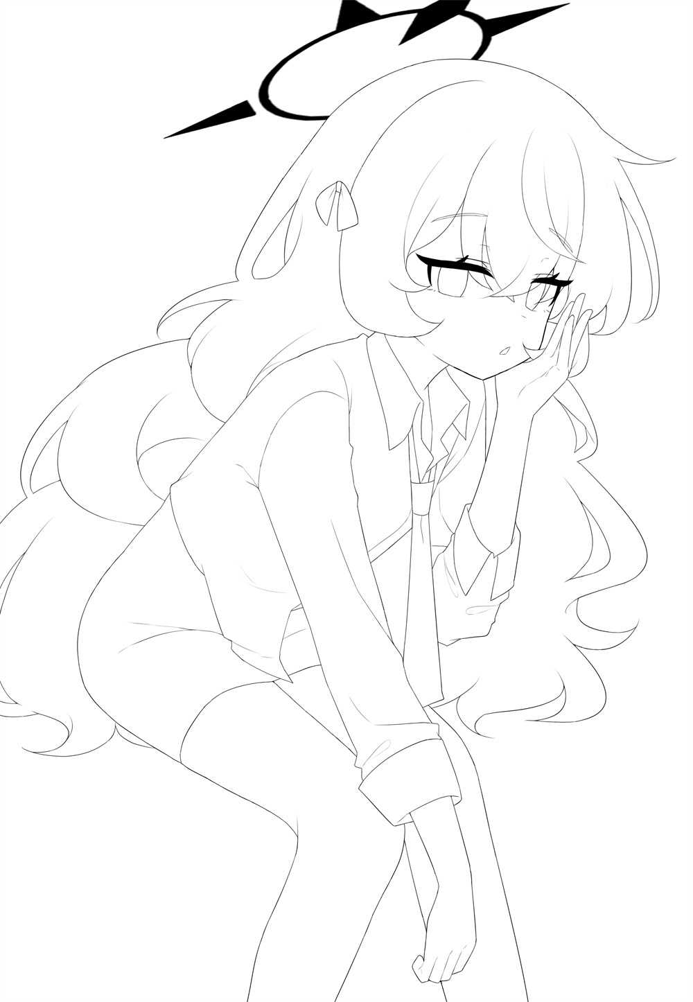 【P站画师】泳装少女 碧蓝档案全家桶 韩国插画师hagoonha的美图壁纸作品推荐