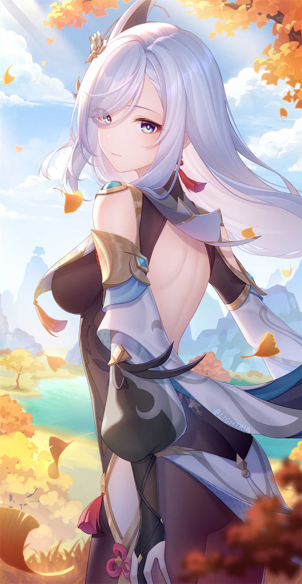 【P站画师】申鹤 妮露 原神全家桶 日本插画师LightRia的美图壁纸作品推荐