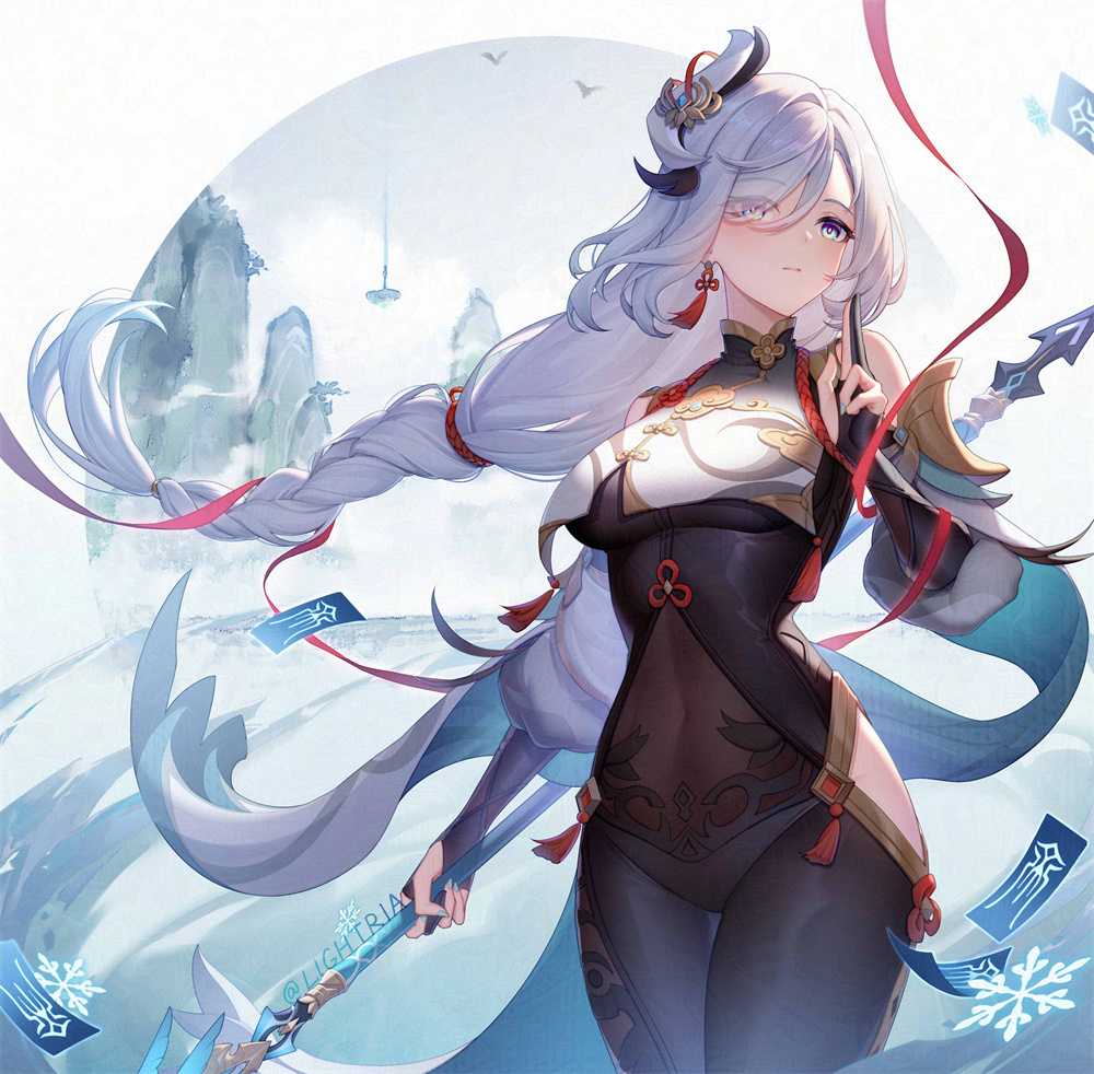 【P站画师】申鹤 妮露 原神全家桶 日本插画师LightRia的美图壁纸作品推荐